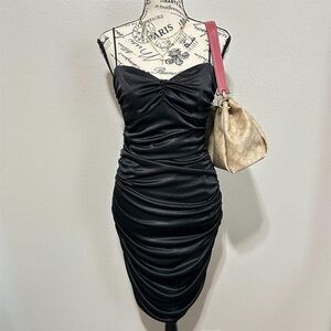 Taboo black ruffle mini dress size 7/8